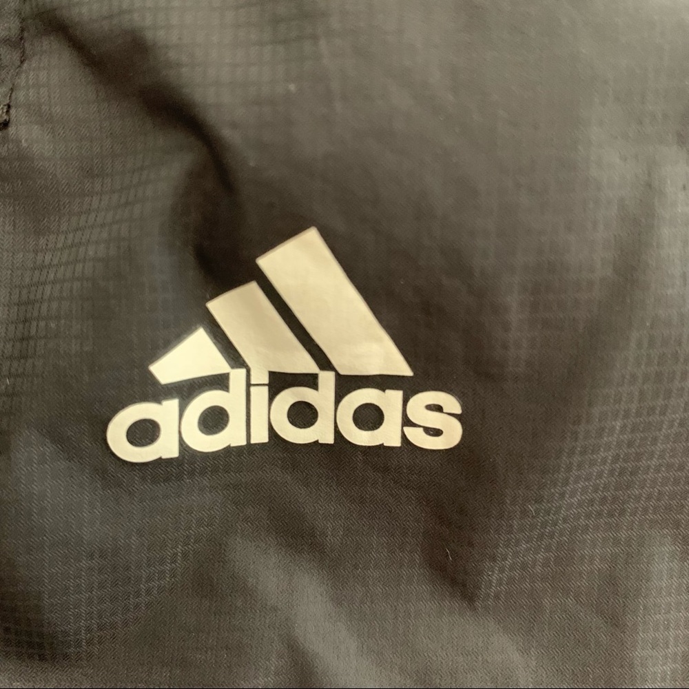 ADIDAS Golf Climaproof Windbreaker Jacket Lightweight Nylon Full Zip Black - Picture 5 of 16
